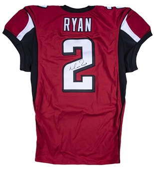 2015 Matt Ryan Game Issued & Signed Atlanta Falcons Home Jersey (Beckett)